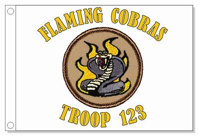 Flaming Cobras Patrol Flag