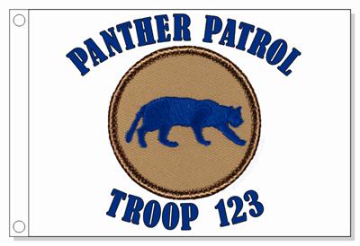 Blue Panther Patrol Flag