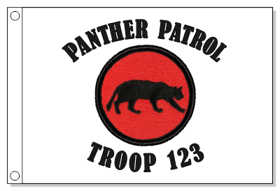Retro Panther Patrol Flag