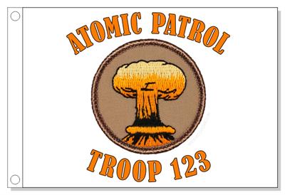 Atomic Explosion Patrol Flag