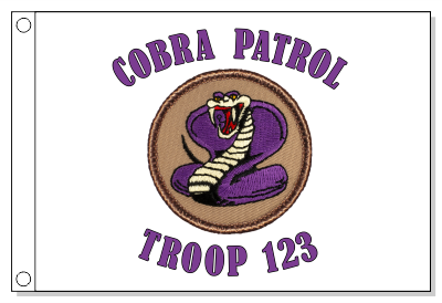 Purple Cobra Patrol Flag