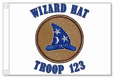 Wizard Hat Patrol Flag