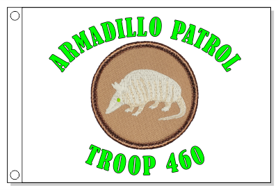 Radioactive Armadillo Patrol Flag