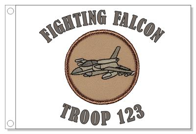 F758 Fighting Falcon Patrol Flag