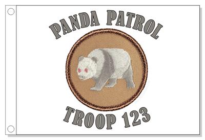 Albino Panda Patrol Flag