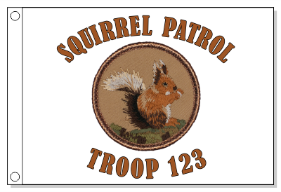 Scottish Red Squirrel Patrol Flag
