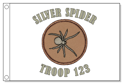 Silver Spider Patrol Flag
