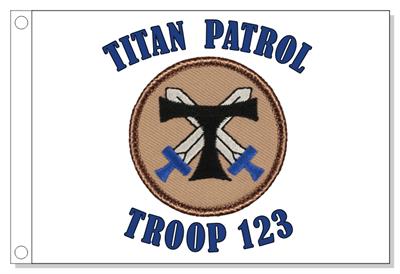 Blue Titan Patrol Flag