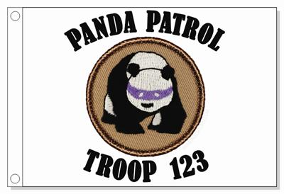 Ninja Panda Patrol Flag