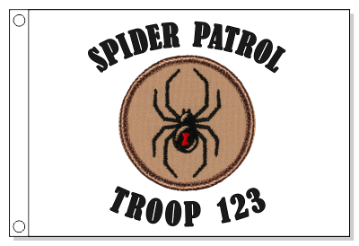 Black Widow Patrol Flag