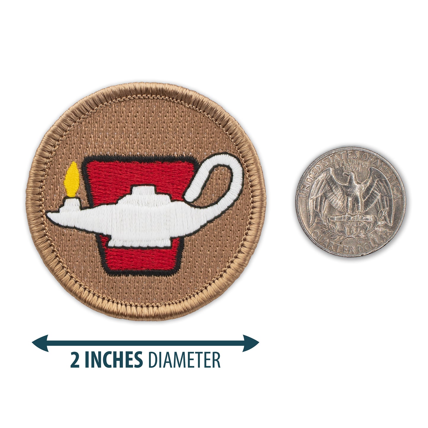 Lamp of Wisdom 2” embroidered scout patrol patches