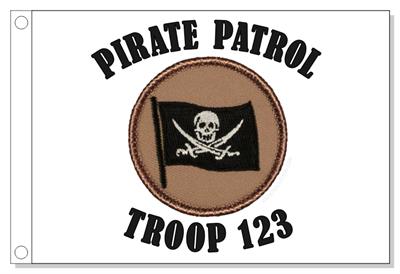 Pirate Calico Jack Patrol Flag