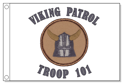Knight Helmet Patrol Flag