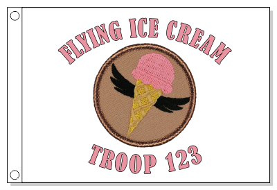 Flying Ice Cream Cone Patrol Flag