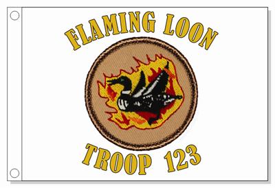 Flaming Loon Patrol Flag