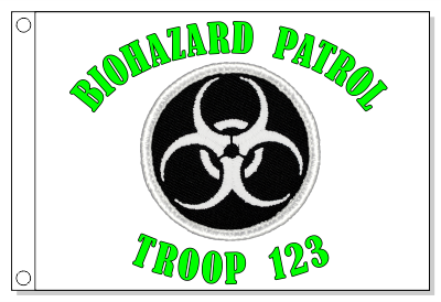 Biohazard Patrol Flag