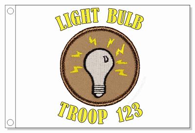 Light Bulb Patrol Flag