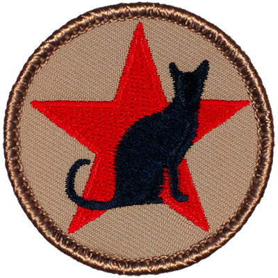 Black Cat with Red Star Patrol Patch
