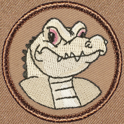 Albino Alligator Patrol Patch Ð Scout Patch