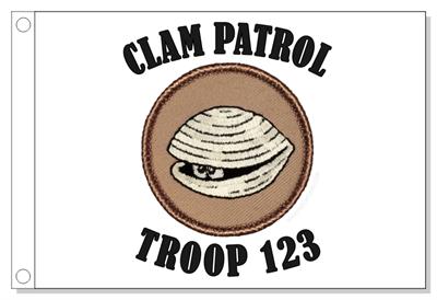Clam Patrol Flag
