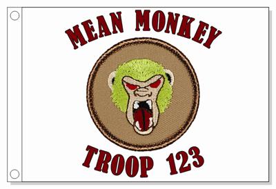 Mean Monkey Patrol Flag