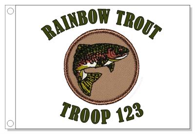 Rainbow Trout Patrol Flag