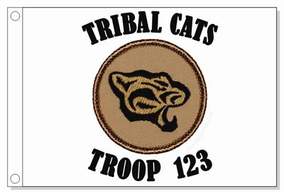 Tribal Cats Patrol Flag