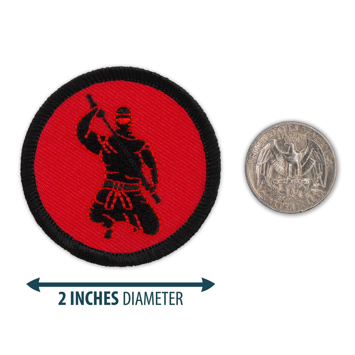 Retro Ninja Silhouette Patrol Patch