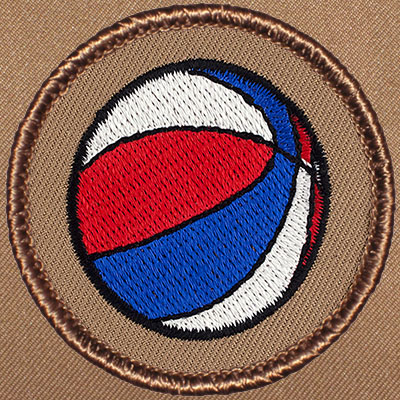 Red/White/Blue Basketball Patrol Patch Ð Scout Patch