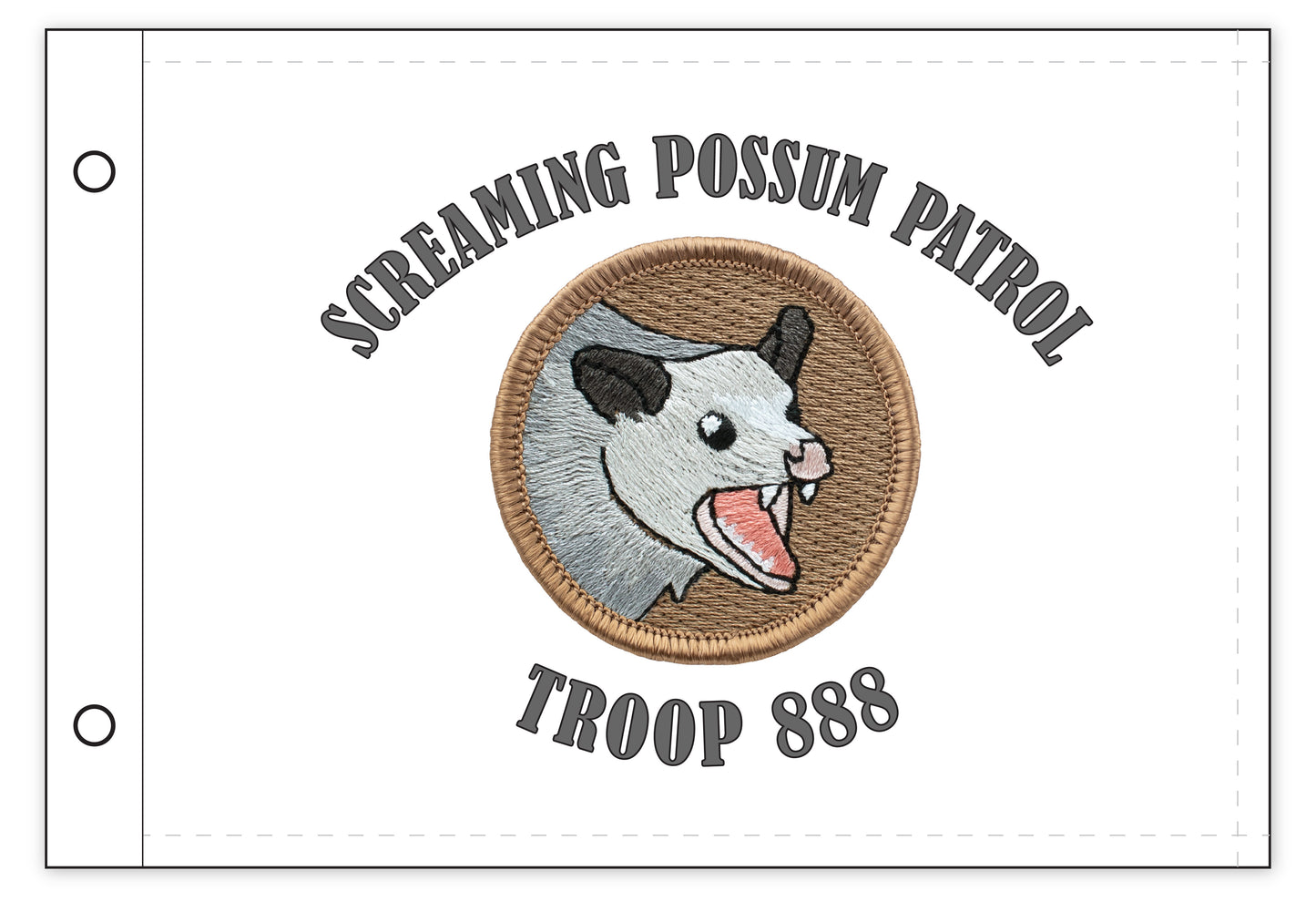 Screaming Possum Patrol Flag
