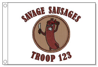 Savage Sausages Patrol Flag