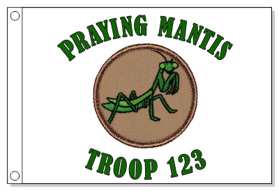 Praying Mantis Patrol Flag