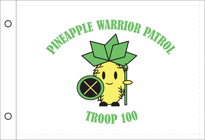 Pineapple Warrior Patrol Flag
