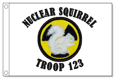 Nuclear Squirrel Patrol Flag