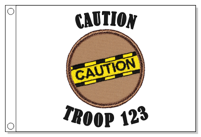 Caution Tape Patrol Flag