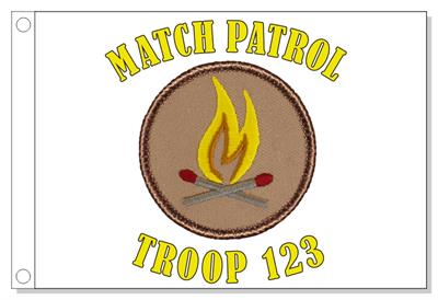Crossed Matches Patrol Flag