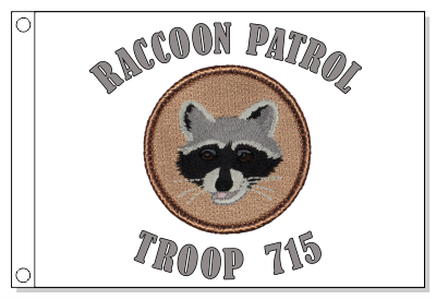 Raccoon Patrol Flag