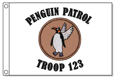 Flying Penguin Patrol Flag
