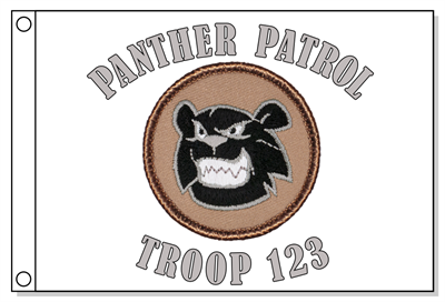 Black Bear/Panther Patrol Flag
