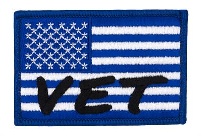 Blue & White US Veteran Flag Patch