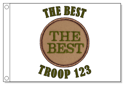 "THE BEST" Patrol Flag