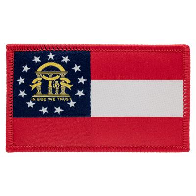 Georgia embroidered state flag patch