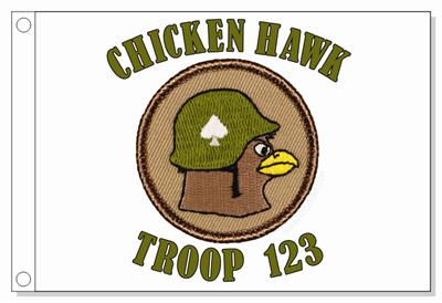 Band of Brothers Chicken Hawk Patrol Flag