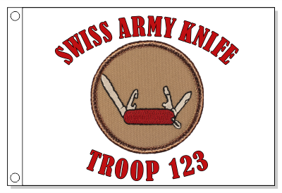 Swiss Army Knife Patrol Flag