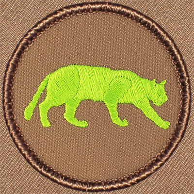 Neon Green Panther Patrol Patch