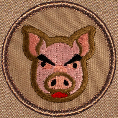 Spazzy Pig Patrol Patch Ð Scout Patch