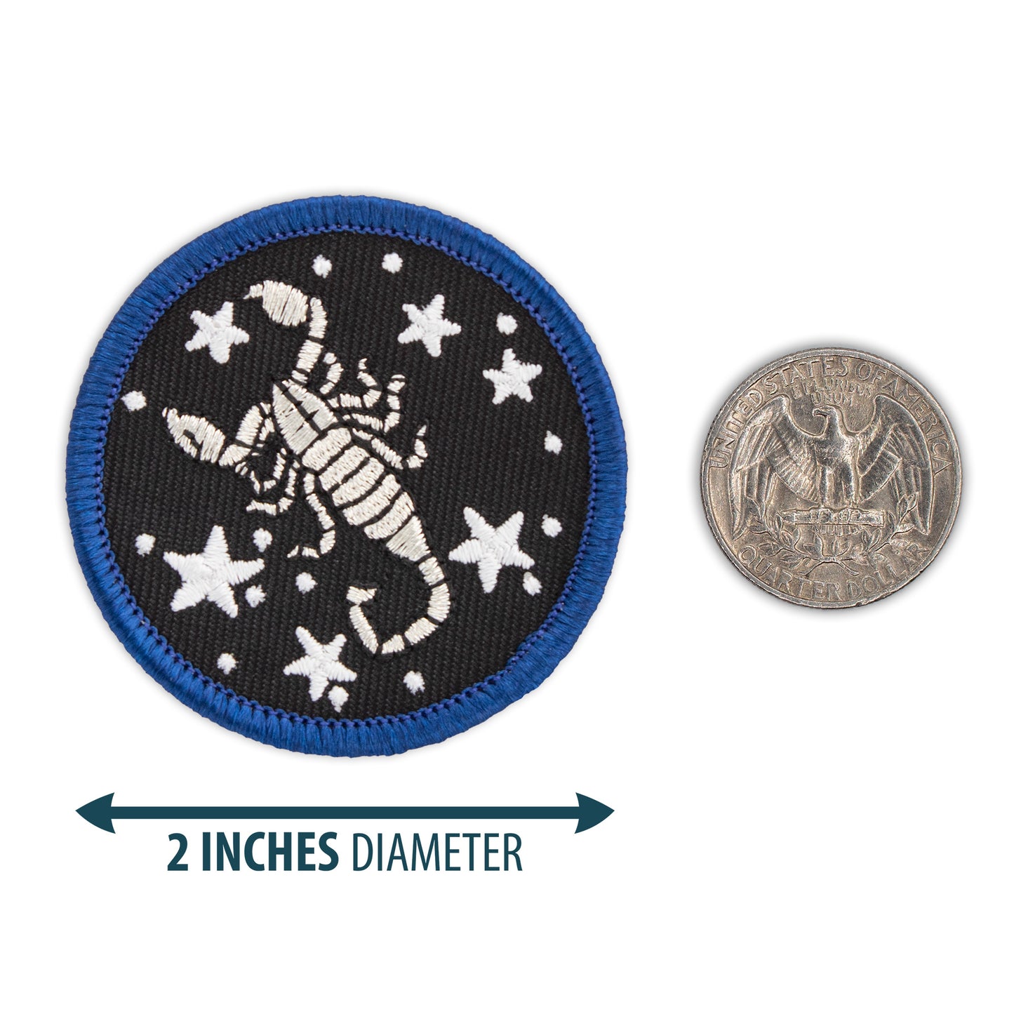 Space Scorpion 2” embroidered scout patrol patches