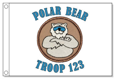 Cool Polar Bear Patrol Flag
