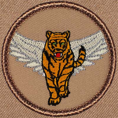 Winged Tiger Patrol Patch Ð Scout Patch