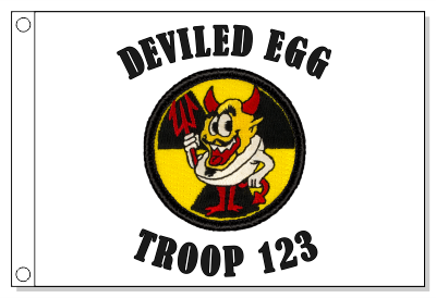 Nuclear Deviled Egg Patrol Flag